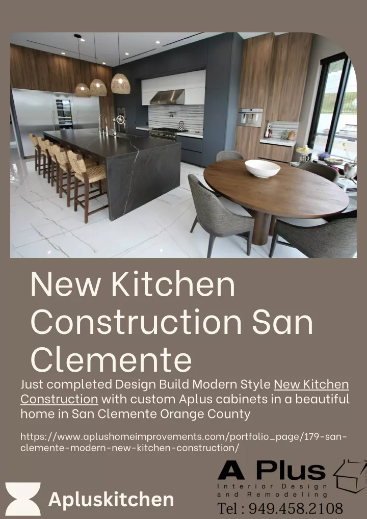 new kitchen construction san clemente just