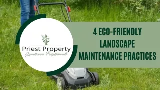 5 Eco-Friendly Landscape Maintenance Practices