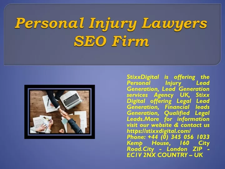 personal injury lawyers seo firm