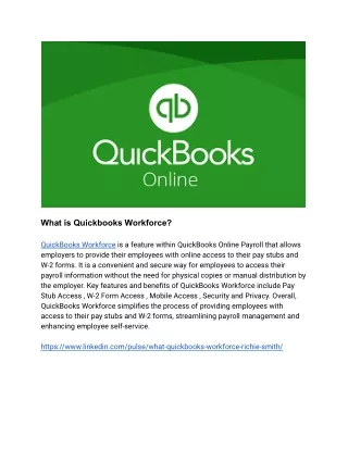 what is quickbooks workforce