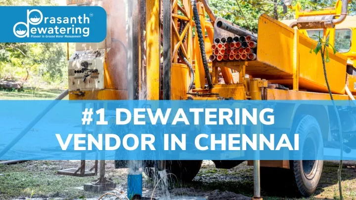 1 dewatering vendor in chennai