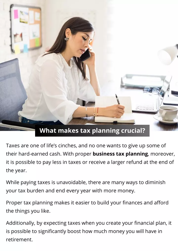 what makes tax planning crucial