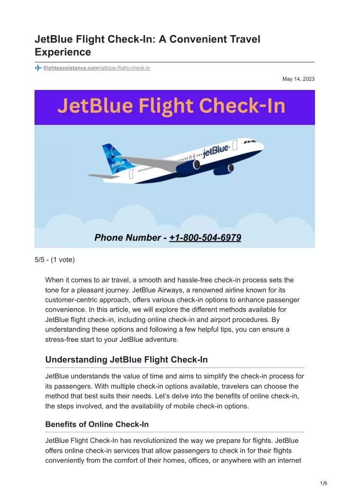 jetblue flight check in a convenient travel