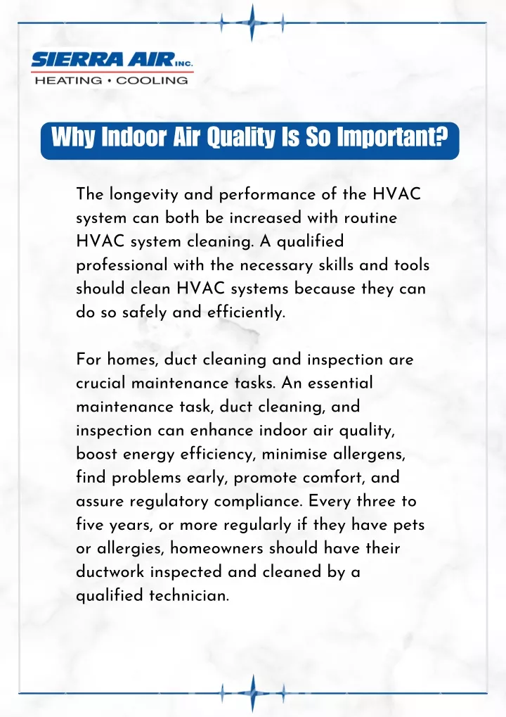 why indoor air quality is so important