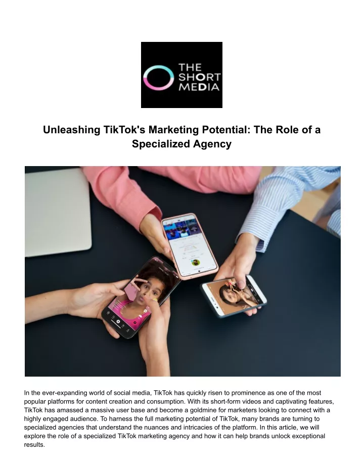 unleashing tiktok s marketing potential the role