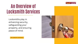 An Overview of Locksmith Services