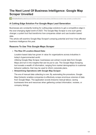 the next level of business intelligence google