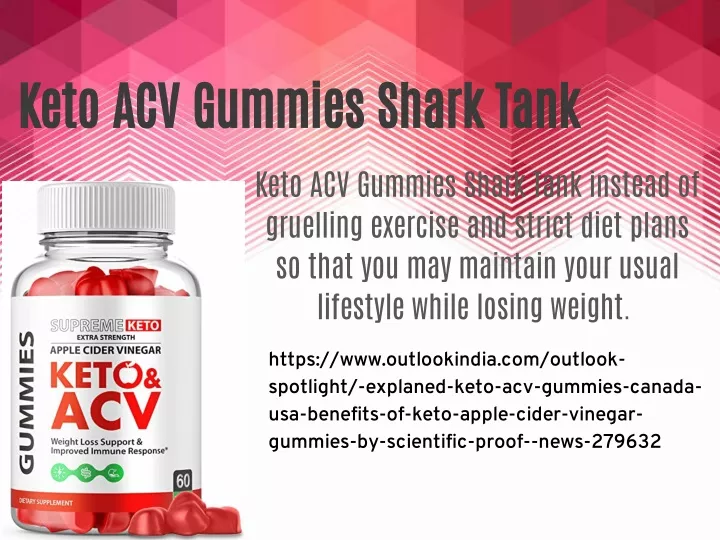 keto acv gummies shark tank