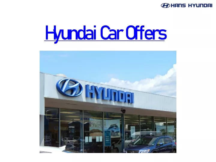 hyundai car offers