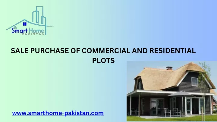 sale purchase of commercial and residential plots