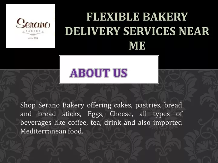 flexible bakery delivery services near me