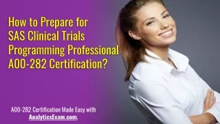 how to prepare for sas clinical trials