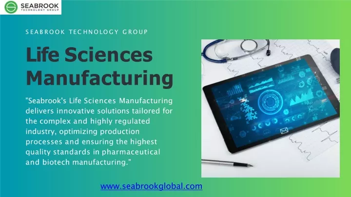life sciences manufacturing
