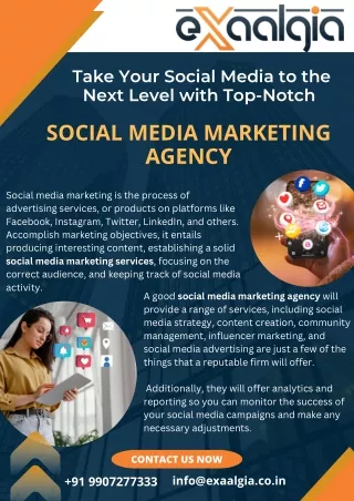 Take Your Social Media to the Next Level with Top-Notch Social Media Marketing Agency