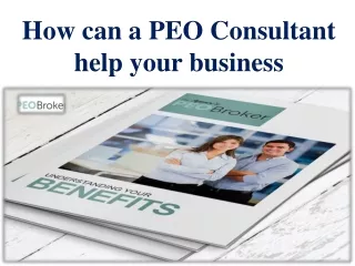 How can a PEO Consultant help your business