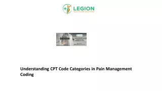 understanding cpt code categories in pain