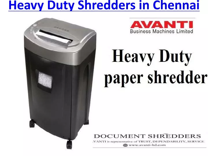 heavy duty shredders in chennai