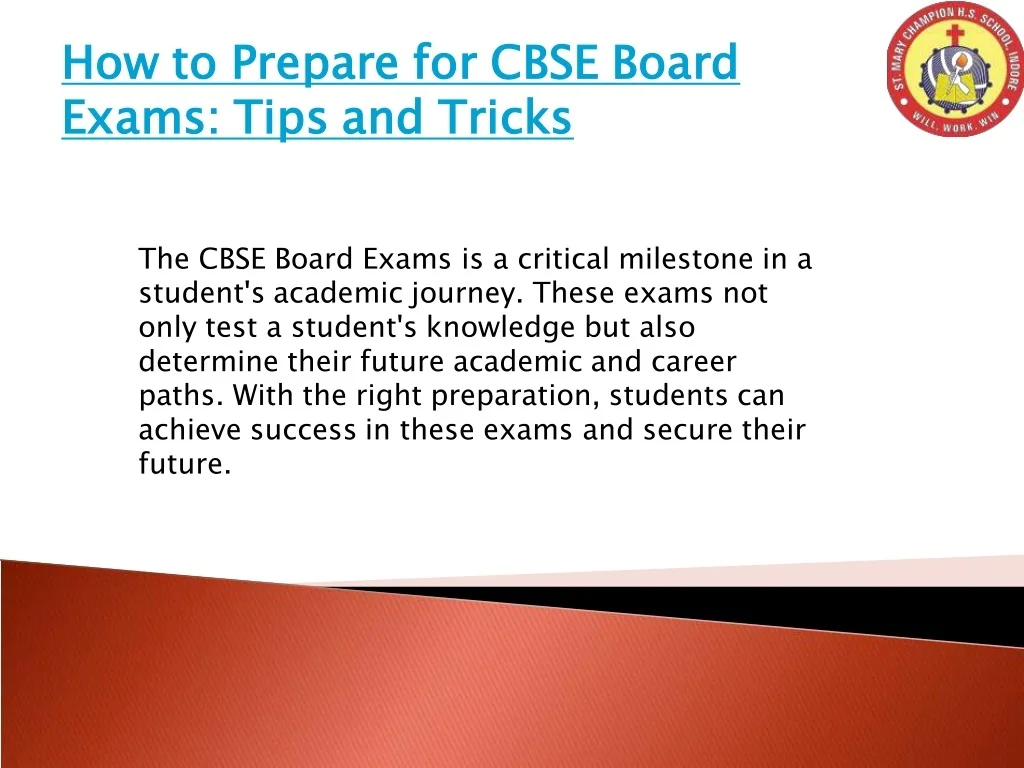 PPT - How to Prepare for CBSE Board Exams: Tips and Tricks PowerPoint ...