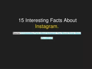 15 Interesting Facts About Instagram