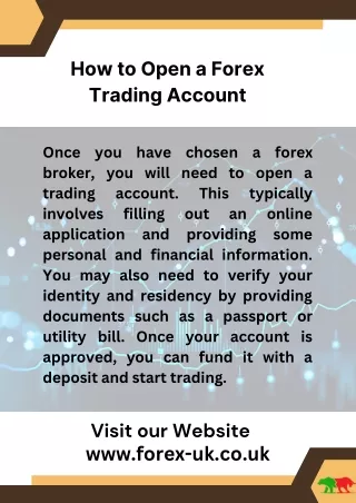 how to open a forex trading account