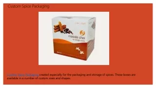 custom spice packaging