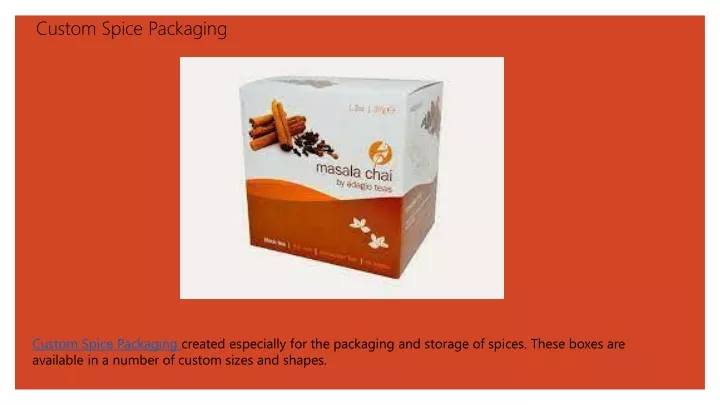 custom spice packaging