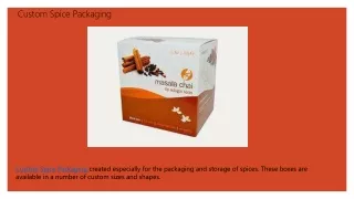 custom spice packaging