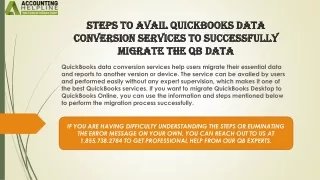steps to avail quickbooks data conversion services to successfully migrate the qb data
