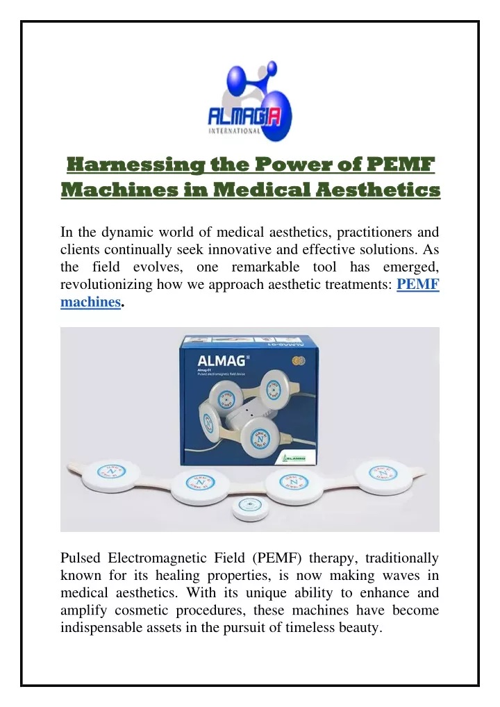 harnessing the power of pemf harnessing the power