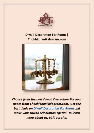 Diwali Decoration For Room | Chokhidhanikalagram.com