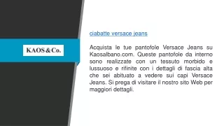 ciabatte versace jeans acquista le tue pantofole