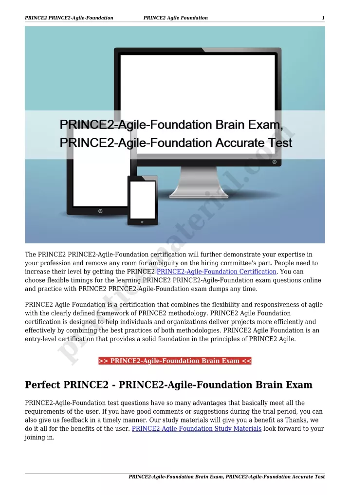 prince2 prince2 agile foundation
