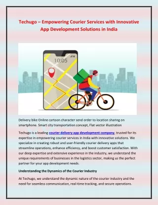 techugo empowering courier services with