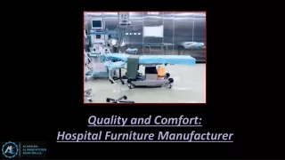Quality and Comfort_ Hospital Furniture Manufacturer