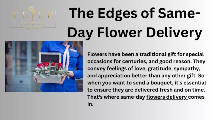 the edges of same day flower delivery