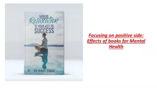 focusing on positive side effects of books for mental health