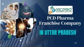 PCD Pharma Franchise Company In Uttar Pradesh