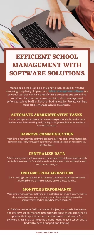 EFFICIENT SCHOOL MANAGEMENT WITH SOFTWARE SOLUTIONS