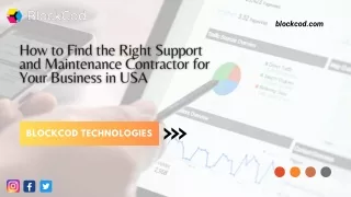 How to Find the Right Support and Maintenance Contractor for Your Business in US