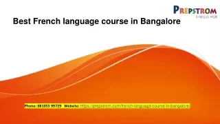 Best French language course in Bangalore