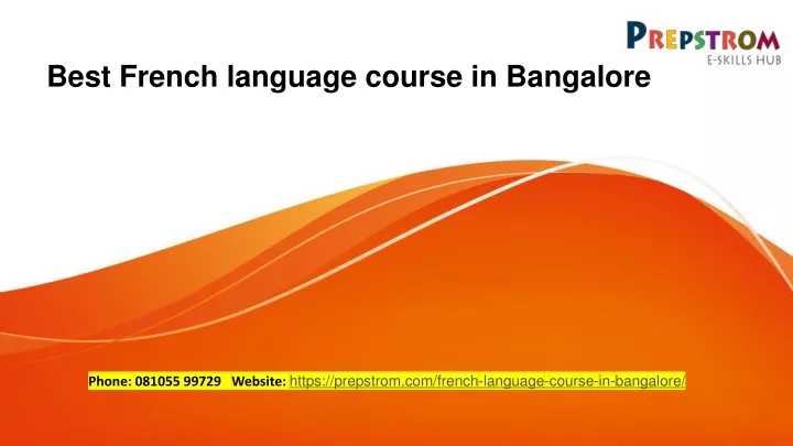 best french language course in bangalore