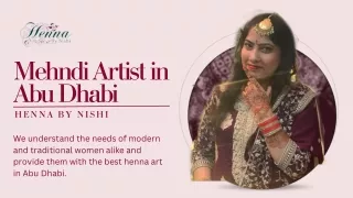Mehndi Artist in Abu Dhabi - Henna By Nishi