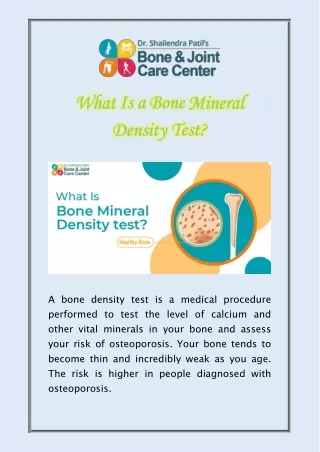 a bone density test is a medical procedure