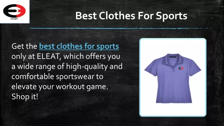 best clothes for sports