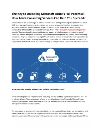 the key to unlocking microsoft azure s full