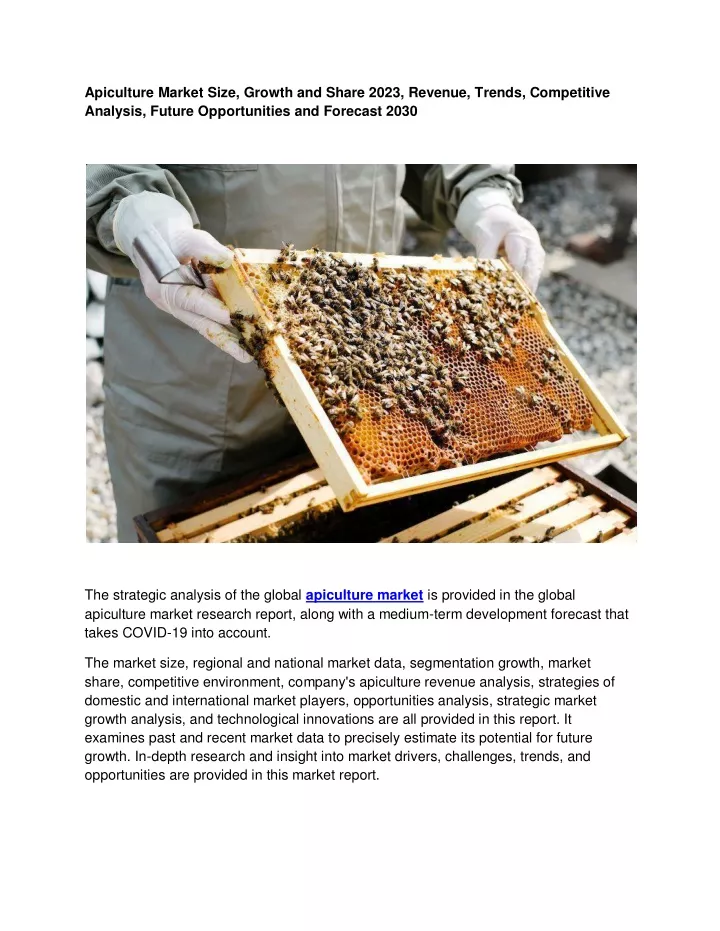 apiculture market size growth and share 2023