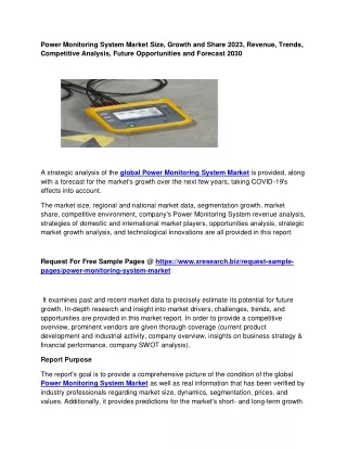 power monitoring system market size growth
