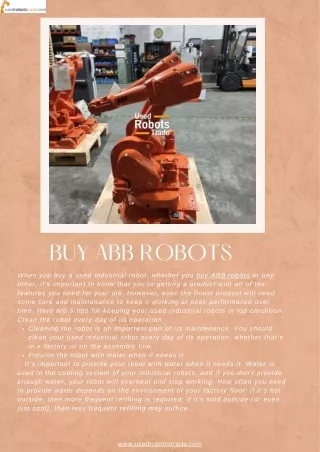 Buy ABB Robots