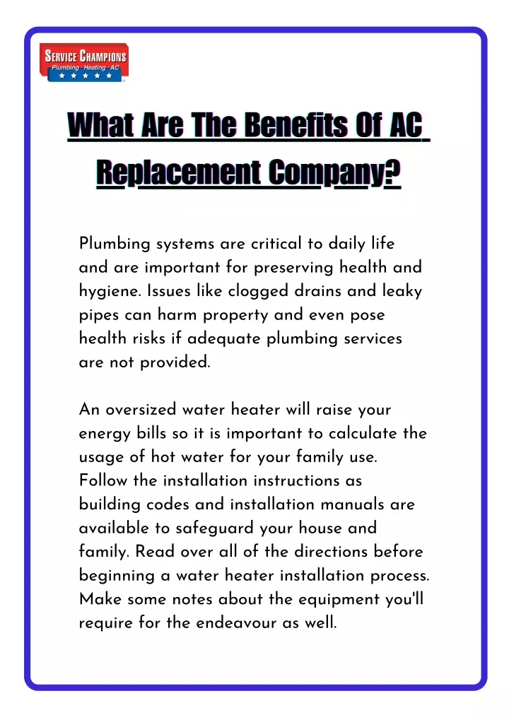 what are the benefits of ac what are the benefits