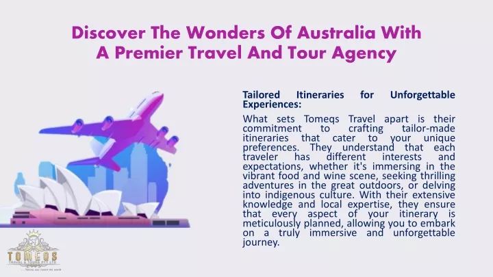discover the wonders of australia with a premier travel and tour agency